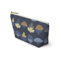 Frond Accessory Pouch w T-bottom in Indigo